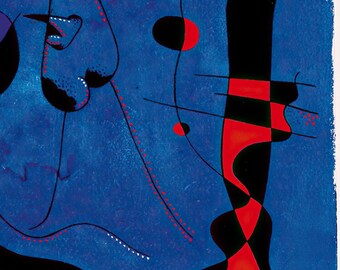 ジョアン・ミロ版画：夜の人物たち、1941年、美術複製 - Etsy 日本