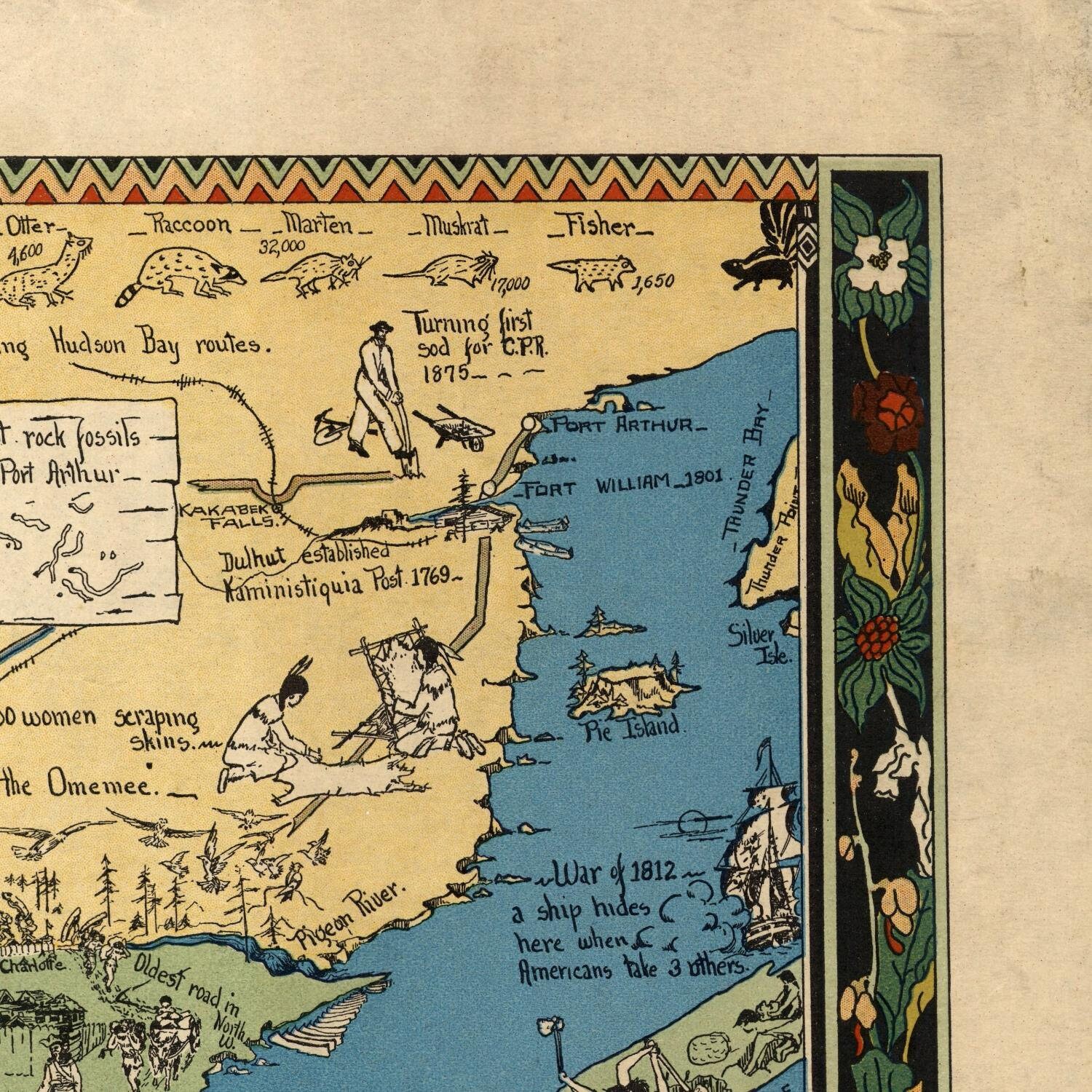 Old Map of the Arrowhead Minnesota 1935 Antique Rare Fine Etsy