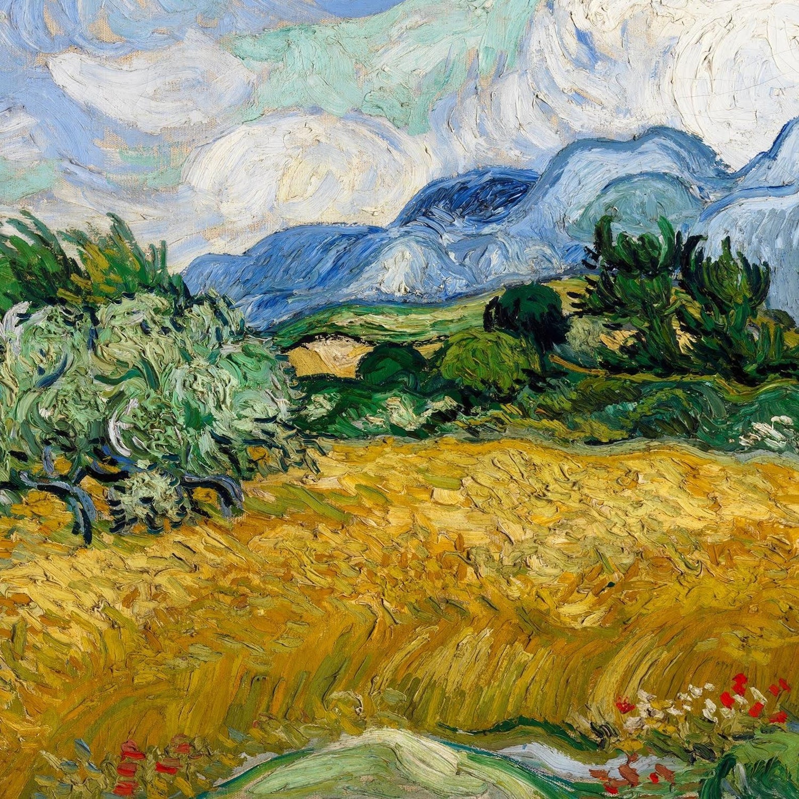 Kit Pittura Per Numeri YEESAM ART Van Gogh - Campo Di Grano Con Cipressi, 40x50cm - Foto 5