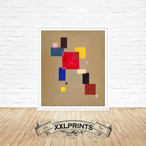Kandinsky Thirteen Rectangles Print: 1930s Abstract Art Reproduction