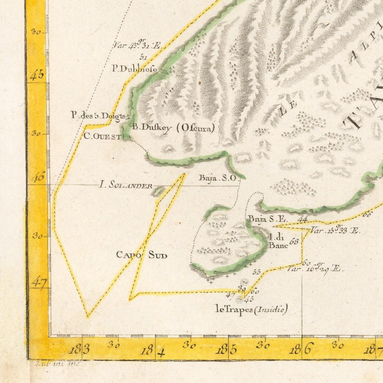 Old Map of New Zealand 1778 Rare Map Antique Fine Etsy