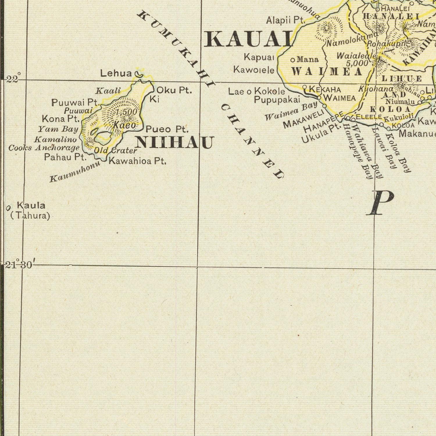 Old Map of Hawaii 1895 Rare Map Antique Hawaiian Islands Etsy