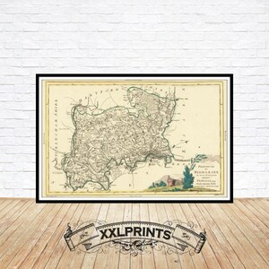 May include: An antique map of Middlesex, England, printed on aged paper with a decorative border. The map shows the county's roads, rivers, and towns. The title "Province of Middlesex" is printed in the lower right corner.
