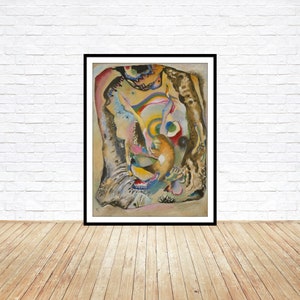 Wassily Kandinsky, Paiting with clear background, 1916, fine reproduction, fine art print, oversize print