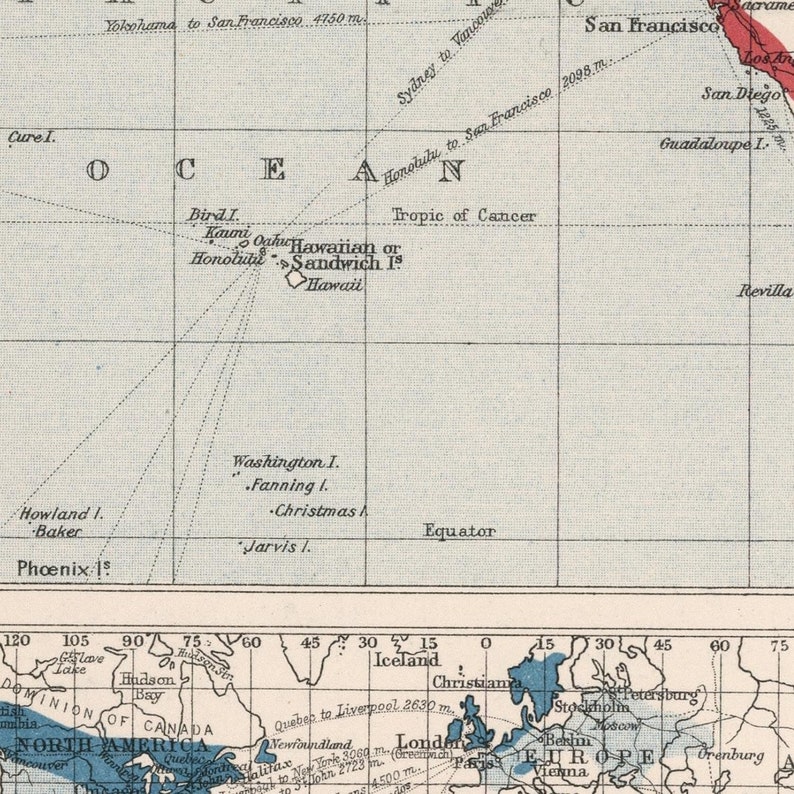 detail of the map from the centre left