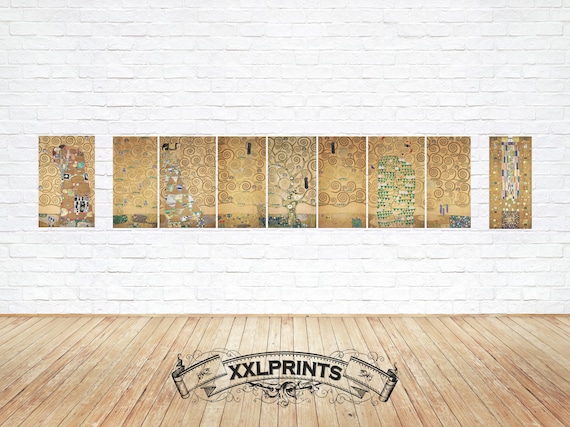 グスタフ・クリムト「生命の樹」版画：ストクレ・フリーズ複製 - Etsy 日本