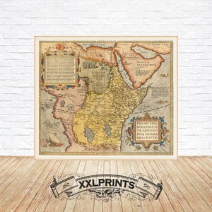 Ancient Map of Egypt: 15th Century Fine Art Print