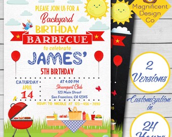 barbecue invites etsy