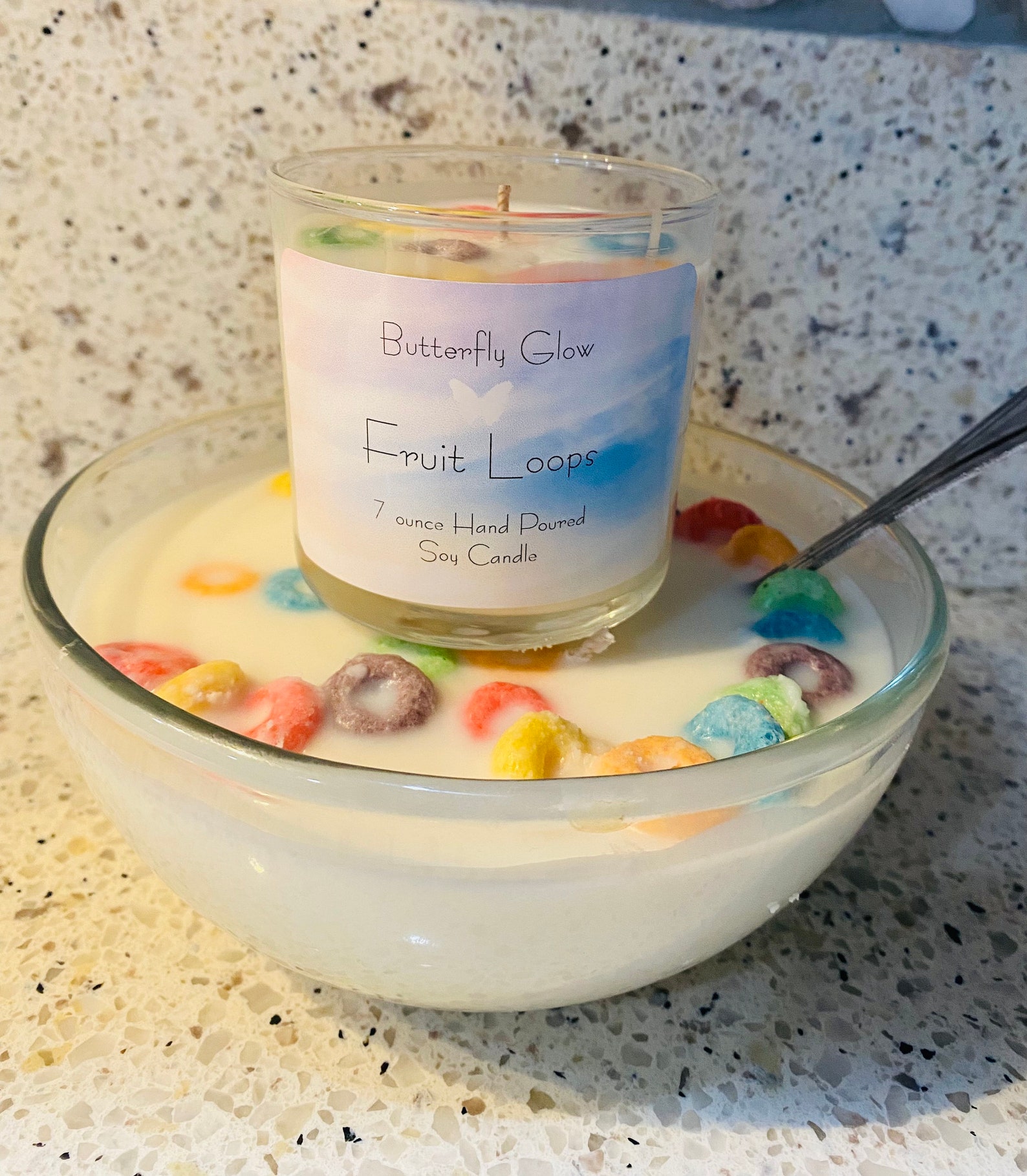 Fruit Loops Cereal Bowl Soy Candle made with Fragrance oil Etsy