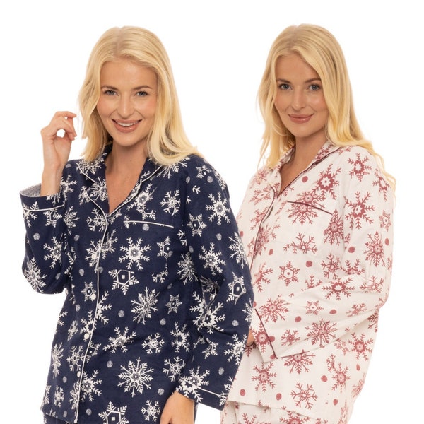 Ladies Snowflake Wincy Pyjama