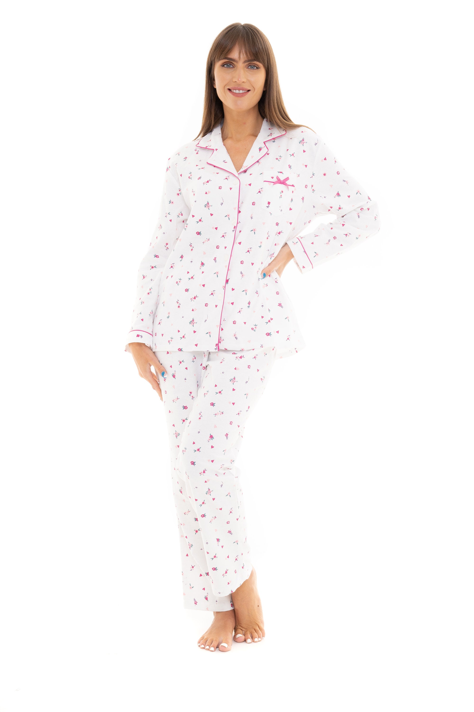 Suzy & Me Ladies 100% Brushed Cotton Winceyette Pyjamas - Etsy Australia