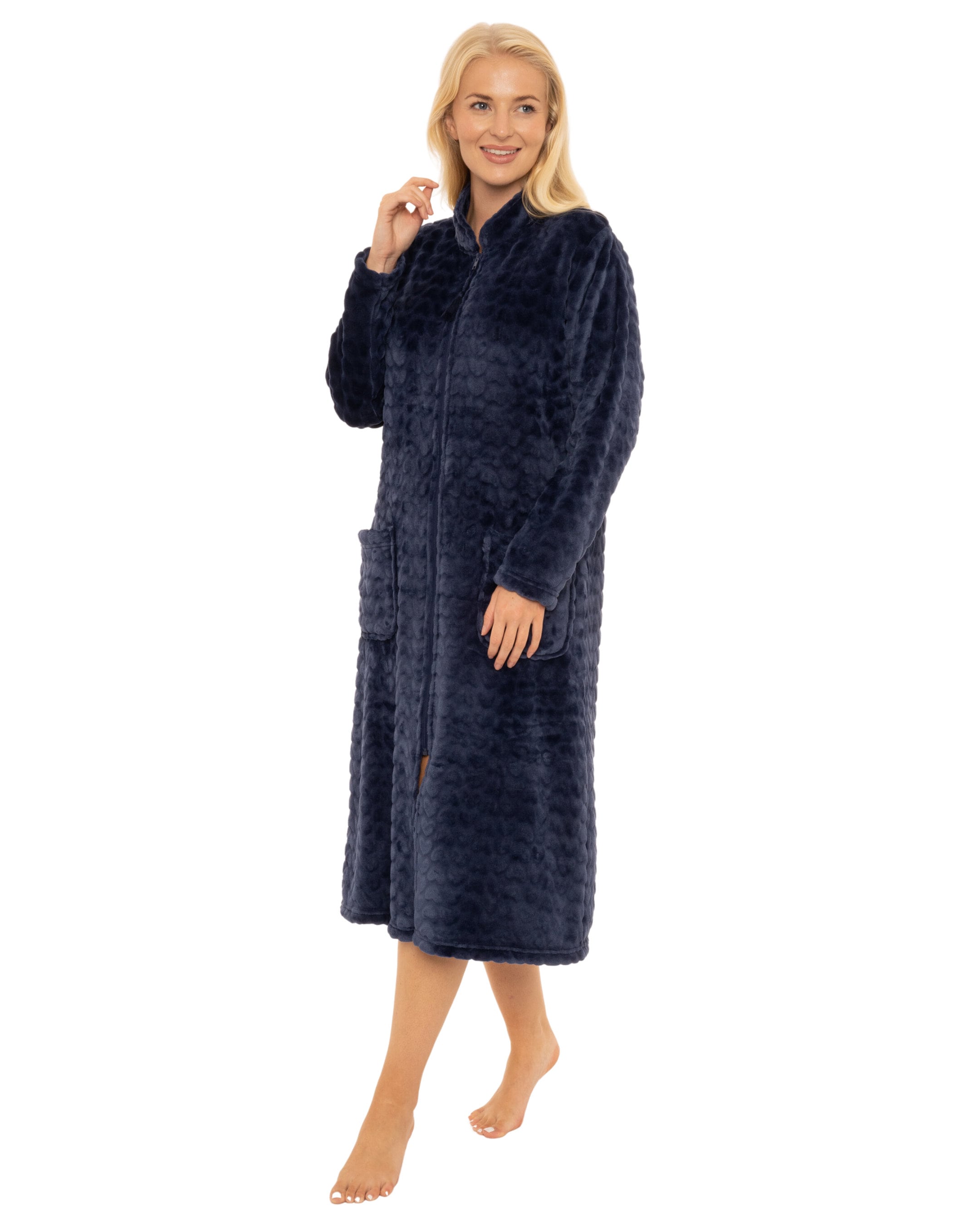 Men's Hooded Soft Plush Fleece Bathrobe Full Length Robe - On Sale - Bed  Bath & Beyond - 14387064