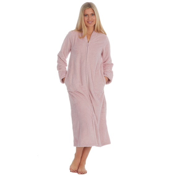 Ladies Supersoft Fleece Zip Robe Etsy UK