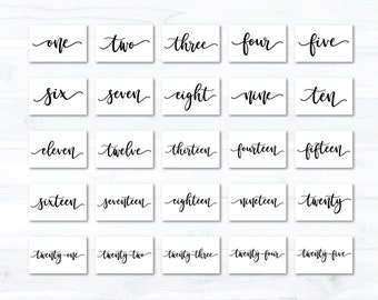 Table Numbers Svg Etsy