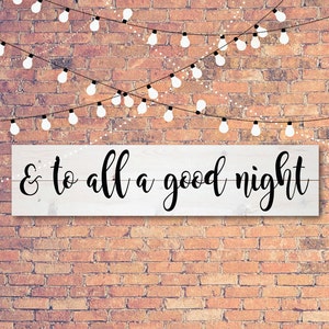 And to All A Good Night Sign, Christmas SVG, Vintage Christmas SVG