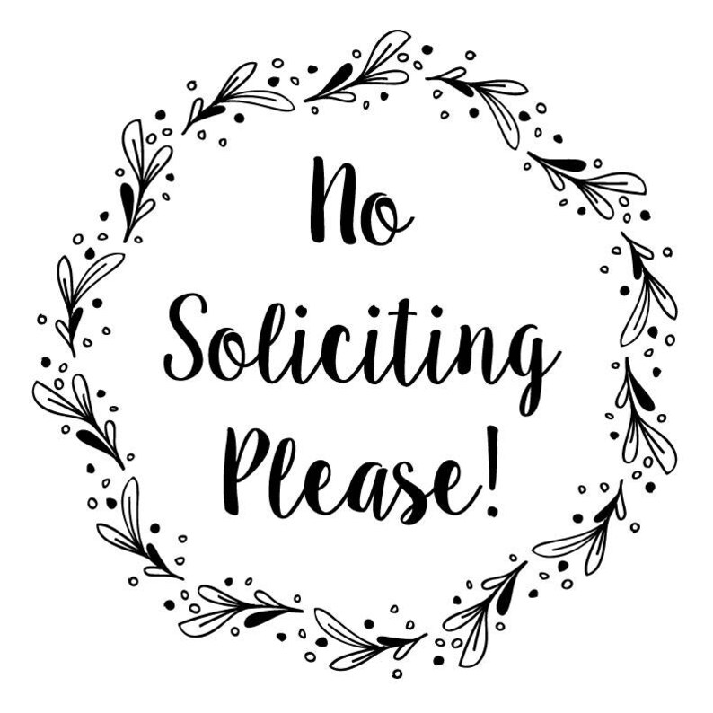 no soliciting sign no soliciting vector cuttable svg etsy