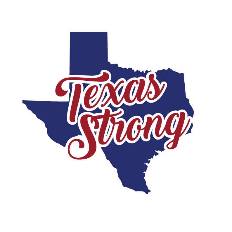Texas Strong Texas Strong SVG Hurricane Harvey Houston Etsy