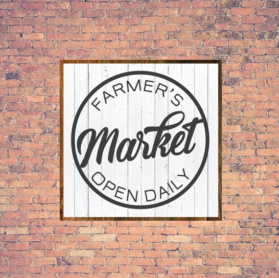 Bauern Markt Schild Markt Magnolia Markt Zeichen | Etsy