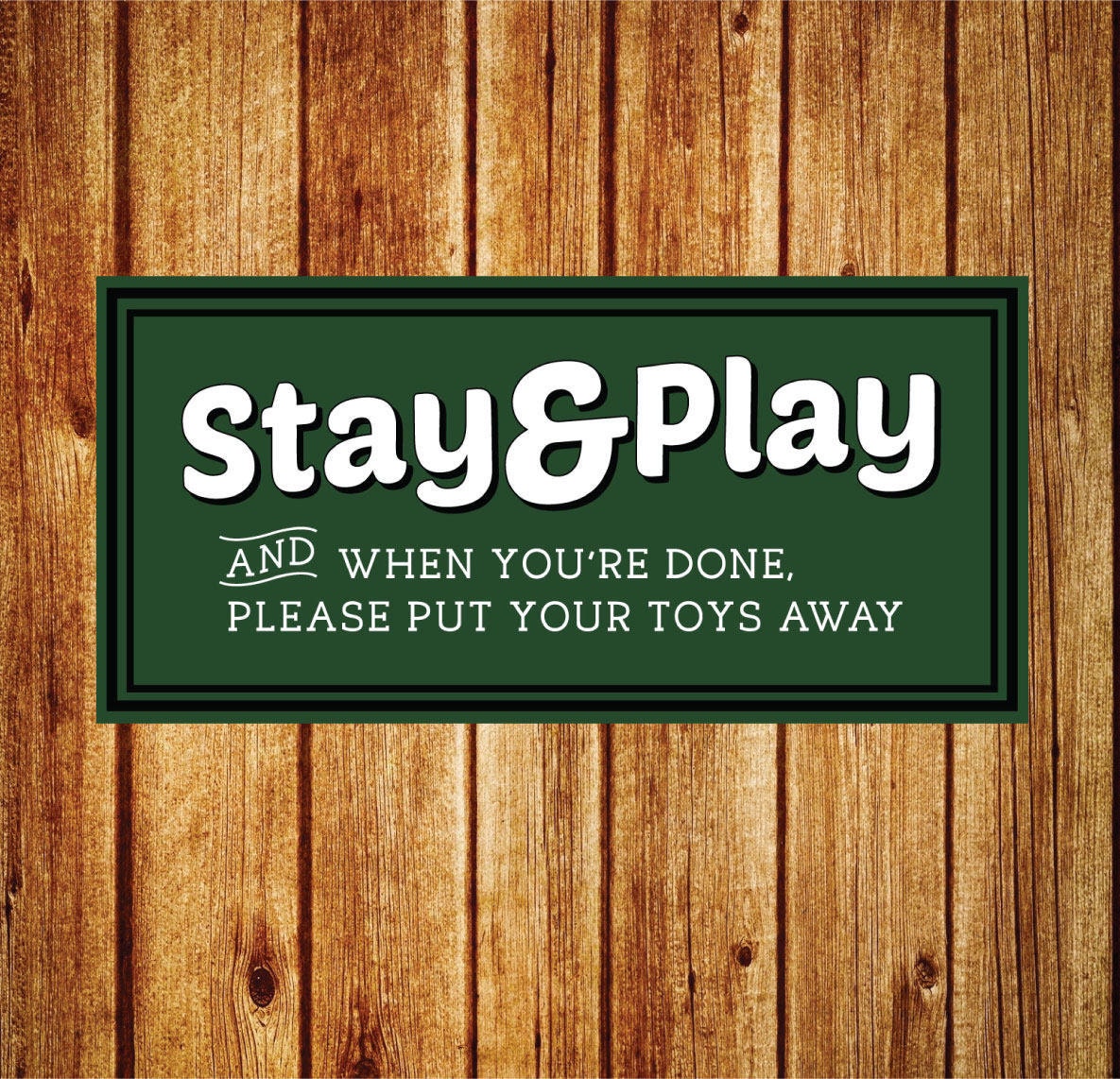 Clean Up Your Toys Playroom Rules Sign Playroom Wood Sign | Etsy