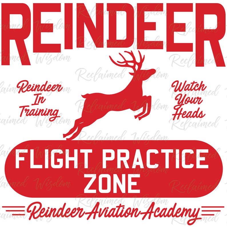 Download Reindeer Aviation SVG Christmas Vector Vintage Christmas ...