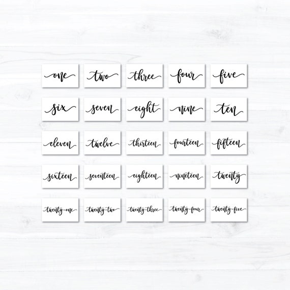 Download Rustic Table Numbers Wedding Svg