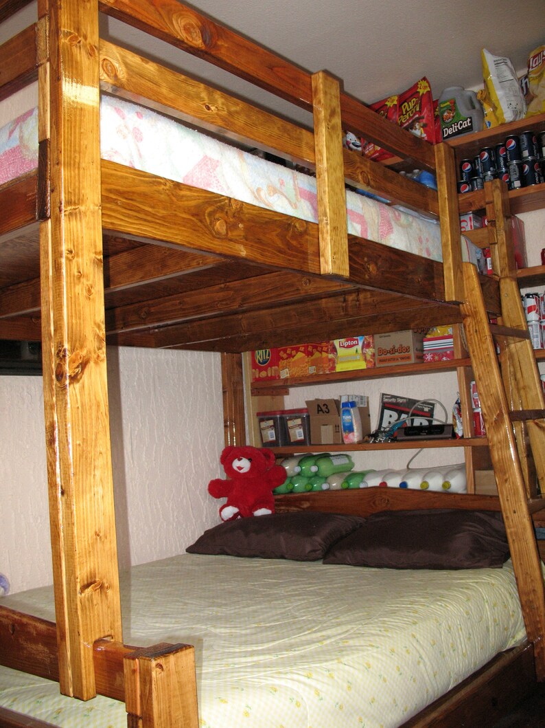Diy Bunk Bed Plans Twin Over Queen Twin Over Queen Bunk Bed Plans