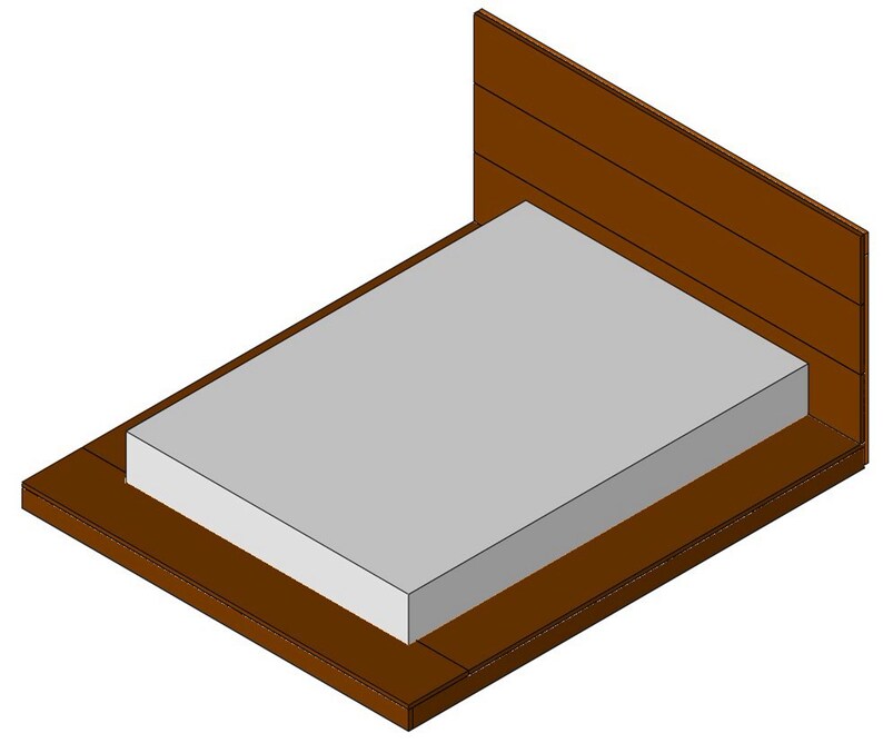 DIY Floating Platform Bed Plan Build Your Own King Queen Full Etsy