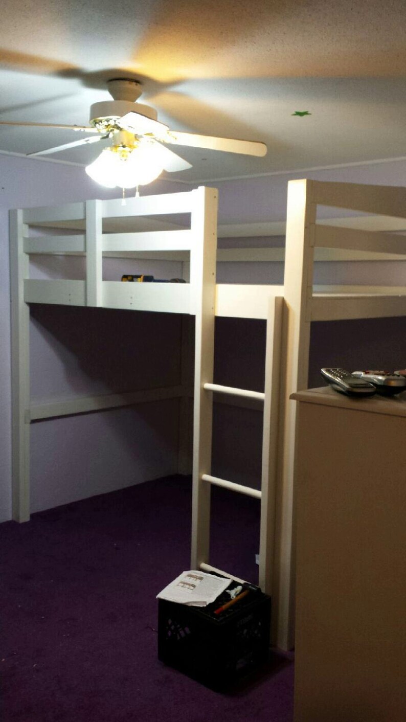Build Your Own Loft Bunk Bed Pattern DIY King Queen Full ...