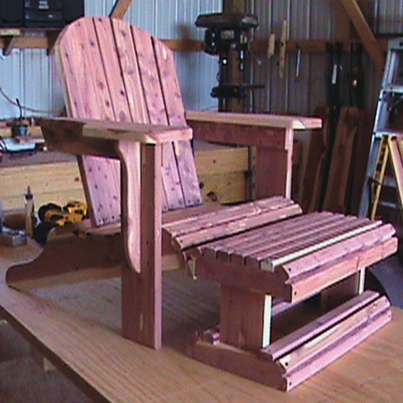 DIY Adirondack Chair Plan to Build Your Own With Foot Rest | Etsy