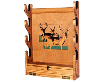 Plano de soporte para fusiles; soporte de pared para fusiles San Angelo: Proyecto de carpintería DIY (Descarga PDF)