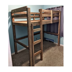 DIY Loft Bunk Bed How-to Book; Digital Downloadable PDF Pattern Plan to Easily Build Any Size Bed