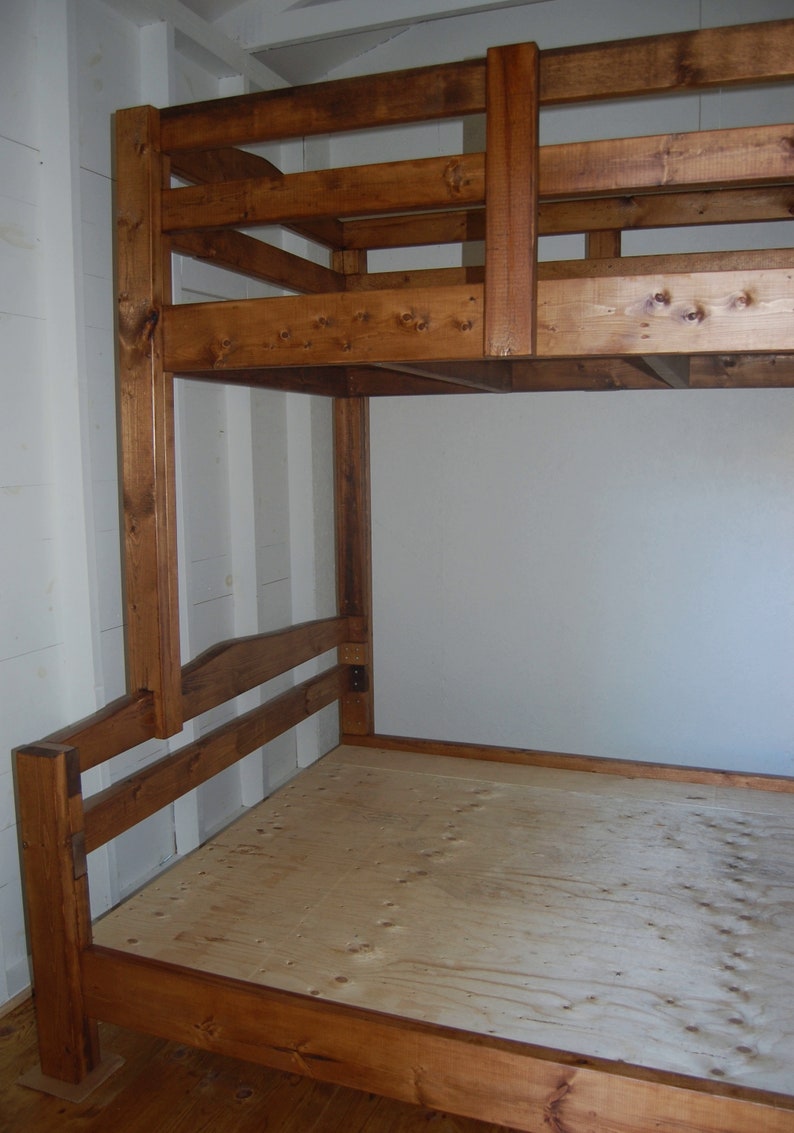 Build Your Own Bunk Bed Pattern DIY King Over Queen Over Full Etsy