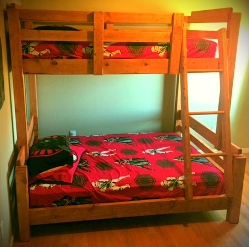 Build Your Own Bunk Bed Pattern DIY King Over Queen Over Full Etsy