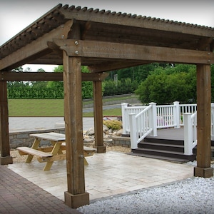DIY Pergola Arbor How-to Book; Digital Downloadable PDF Pattern Plan to Easily Build Large 12x16 Windsor Shade Shelter