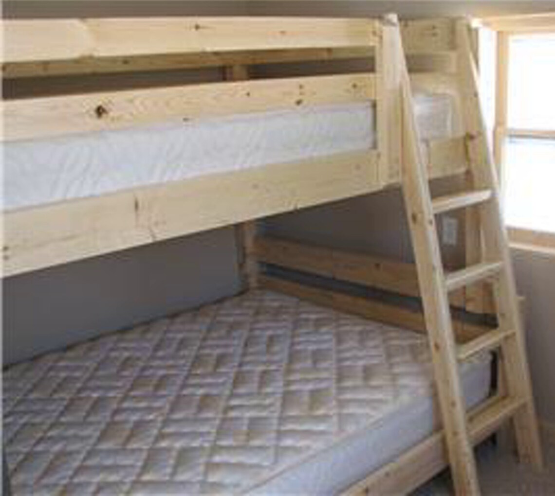 Build Your Own Bunk Bed Pattern DIY King Over Queen Over Full Etsy