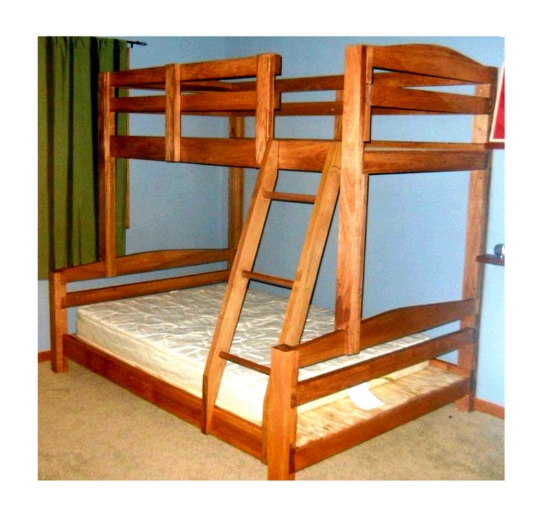 Build Your Own Bunk Bed Pattern DIY King Over Queen Over Full Etsy