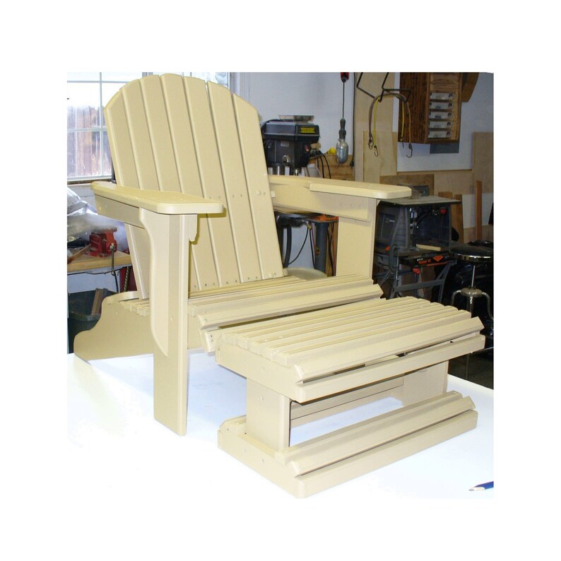 DIY Adirondack Chair Plan to Build Your Own With Foot Rest Etsy