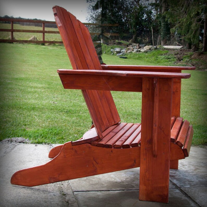 DIY Adirondack Chair Plan to Build Your Own With Foot Rest 