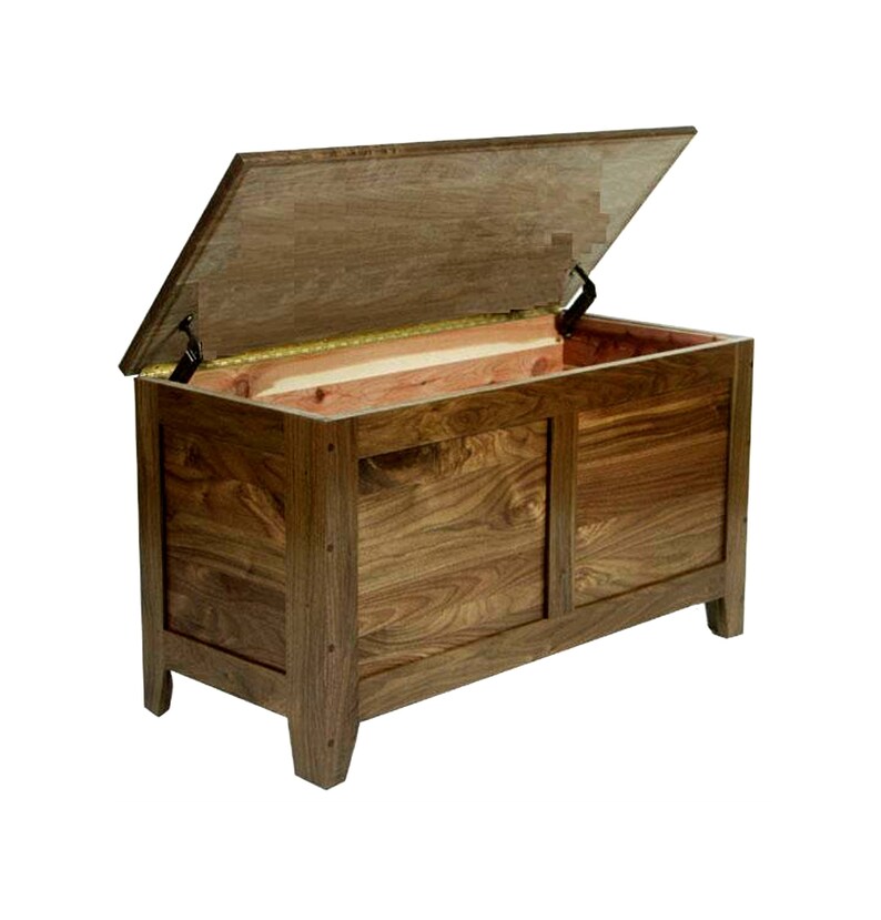 DIY Cedar Chest Plan to Build Your Own Shaker Toy Storage Hope Etsy