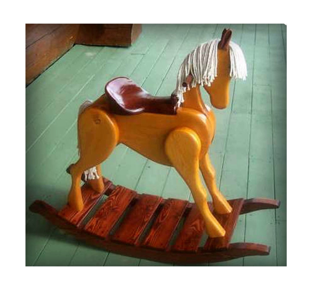 DIY Rocking Horse Plan to Build Your Own Childs Heirloom Etsy