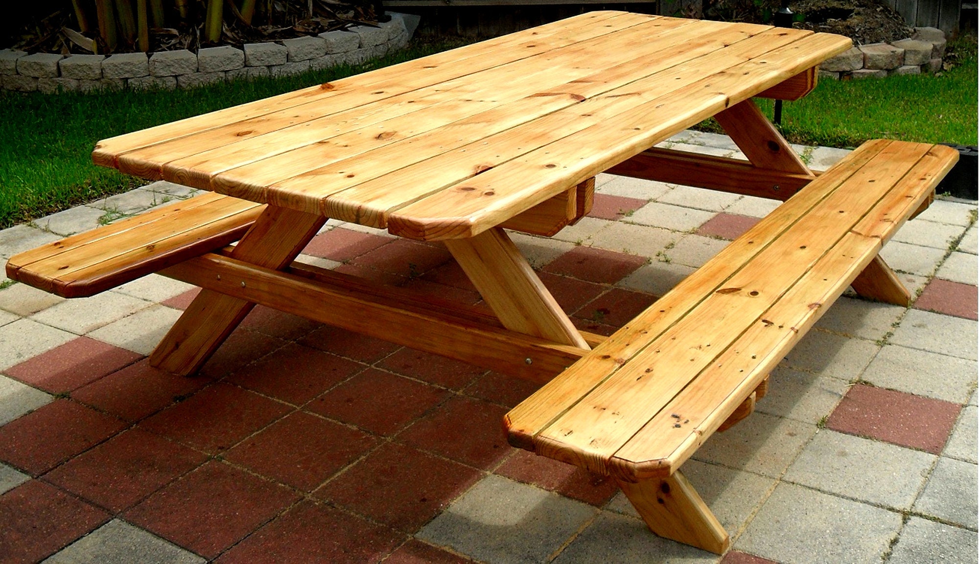 Build Your Own Picnic Table Pattern DIY 7 Family Sized W/ Etsy