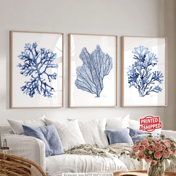 Navy Blue Wall Art Etsy