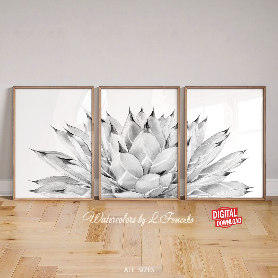 Black White Prints Bathroom Wall Decor Black and White Wall - Etsy