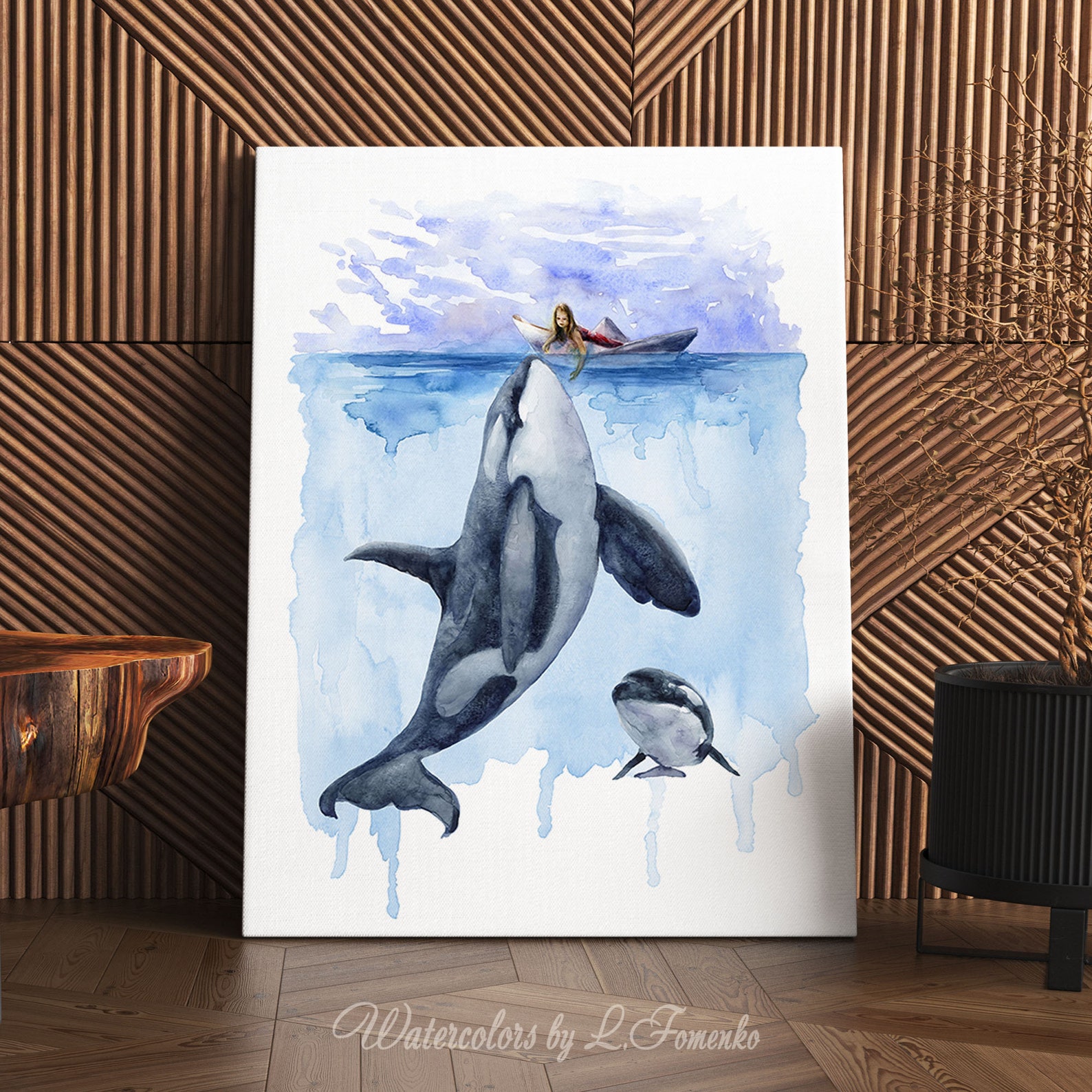 Orca Whale Art Bathroom Wall Decor Printable Wall Art Prints Killer ...