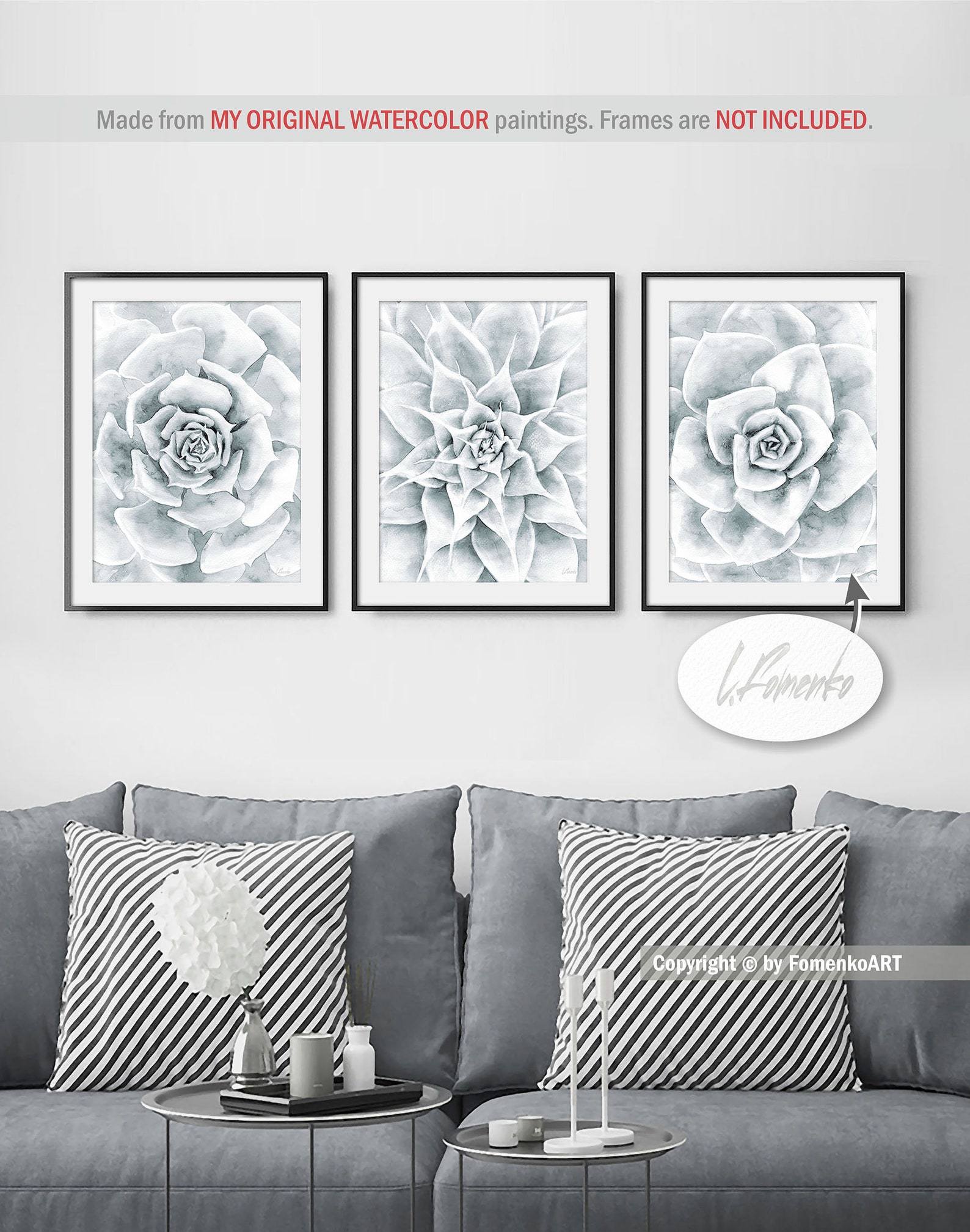 Cactus Print Living Room Wall Decor Living Room Wall Art Print Etsy
