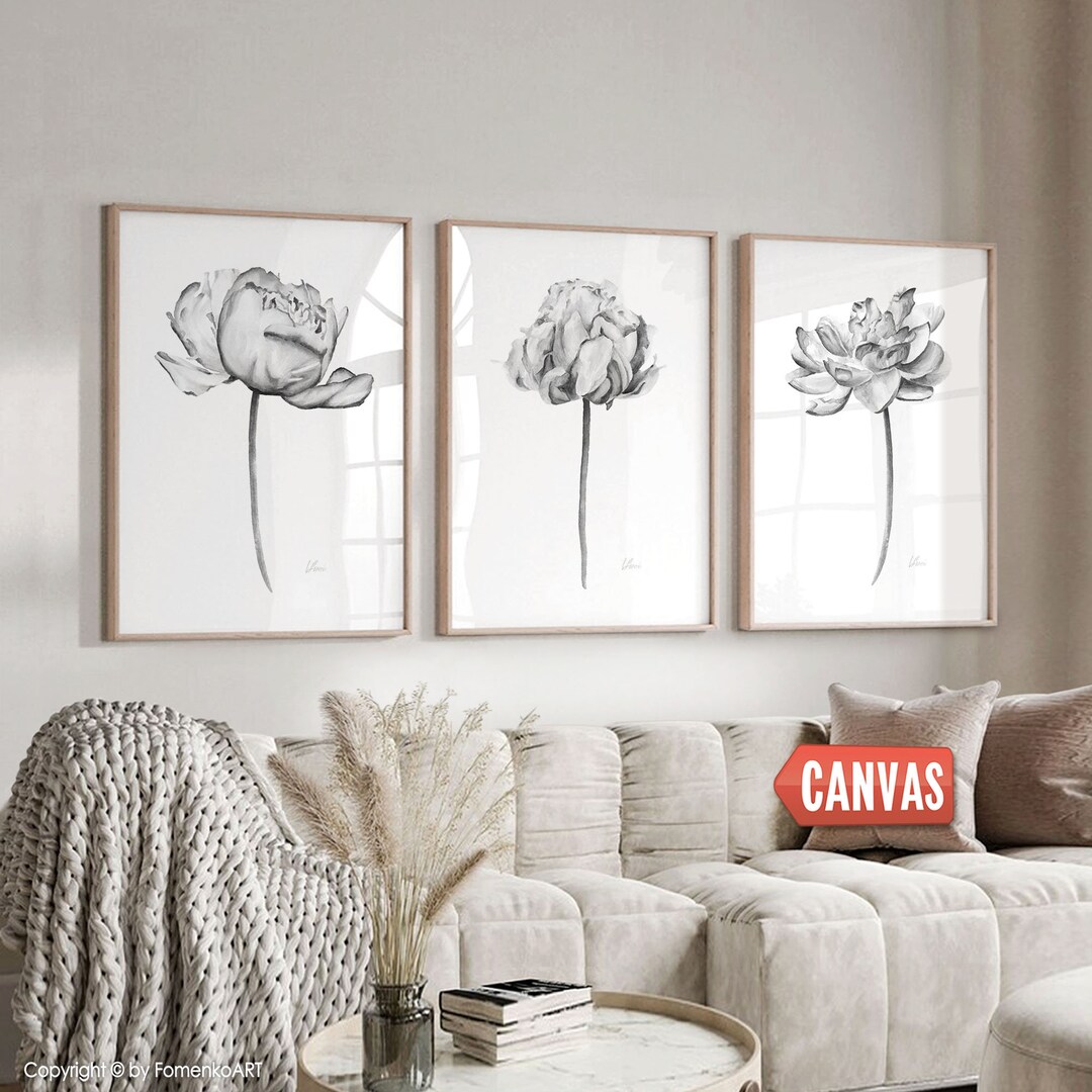 Black and White Wall Art Bedroom Wall Decor Living Room CANVAS - Etsy