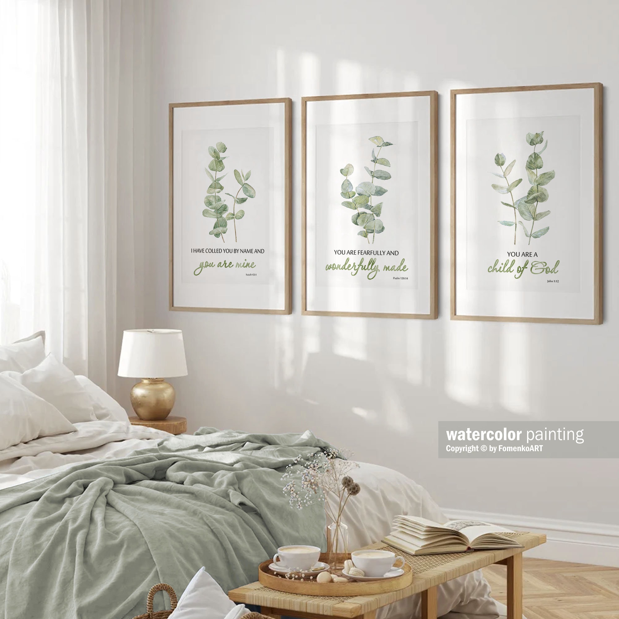 Bible Verse Wall Art Scripture Prints Christian Poster Printable Quotes ...