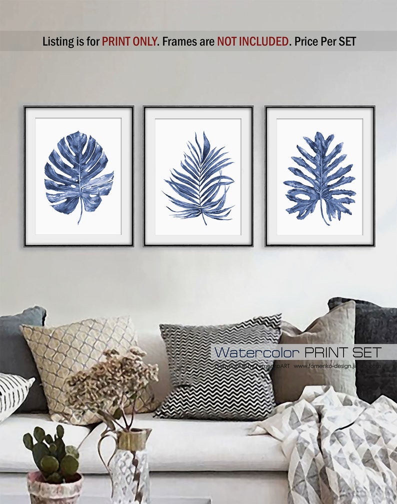 Plant art Palm tree Print wall art Bedroom Wall decor bedroom Etsy