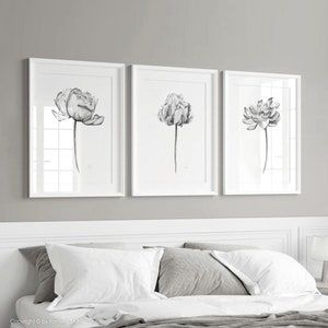 Black and White Wall Art Bedroom Wall Decor Living Room Print Above