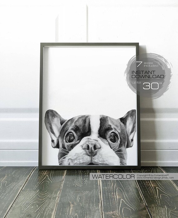 French Bulldog Art Prints Dog Art Dog Decor Dog Print Etsy